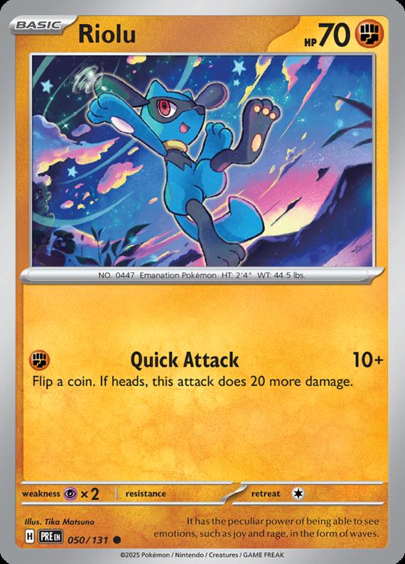 Image of Riolu Prismatic Evolutions (PRE) #050