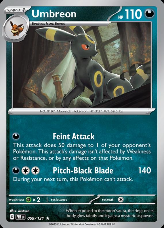 Image of Umbreon Prismatic Evolutions (PRE) #059