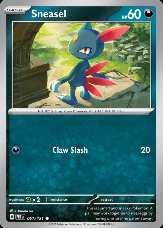 Image of Sneasel Prismatic Evolutions (PRE) #061