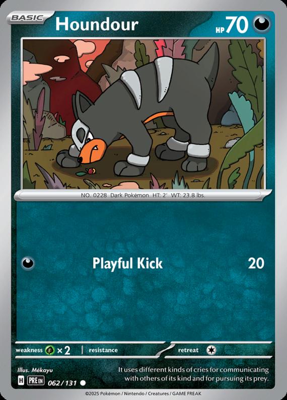 Image of Houndour Prismatic Evolutions (PRE) #062