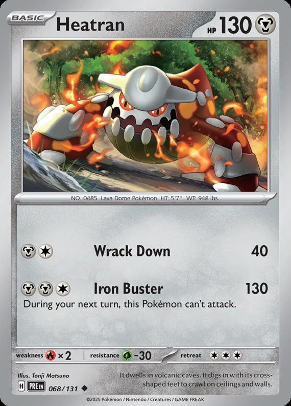 Image of Heatran Prismatic Evolutions (PRE) #068