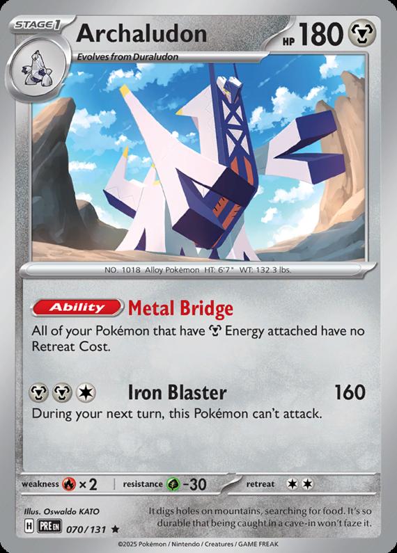 Image of Archaludon Prismatic Evolutions (PRE) #070