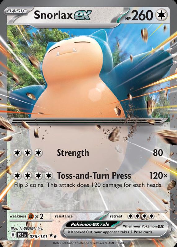 Image of Snorlax ex Prismatic Evolutions (PRE) #076