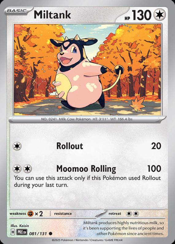 Image of Miltank Prismatic Evolutions (PRE) #081