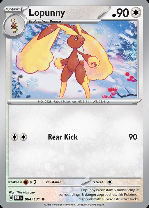Image of Lopunny Prismatic Evolutions (PRE) #084