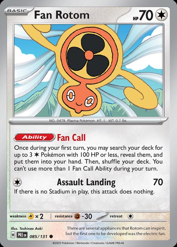 Image of Fan Rotom Prismatic Evolutions (PRE) #085