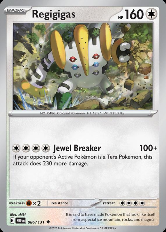 Image of Regigigas Prismatic Evolutions (PRE) #086