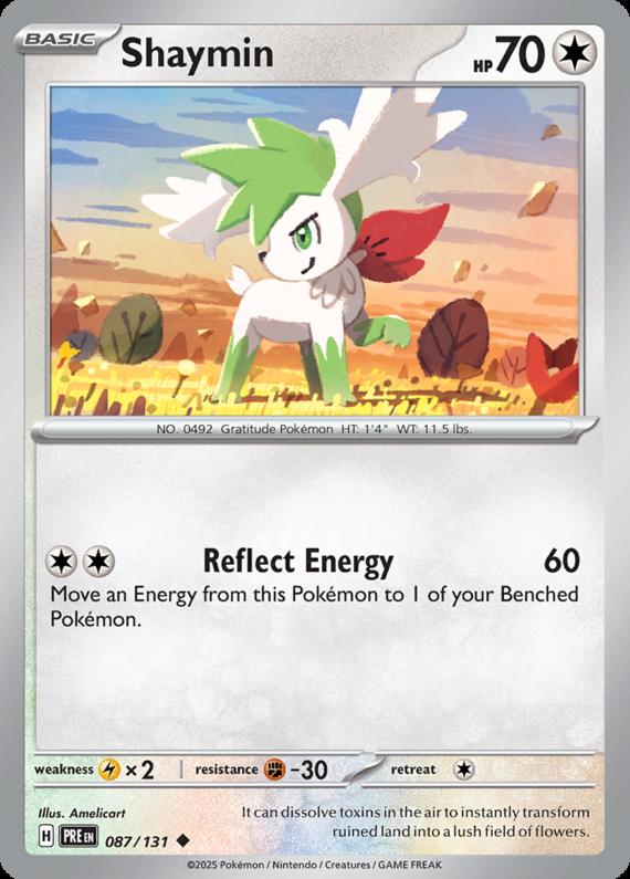 Image of Shaymin Prismatic Evolutions (PRE) #087