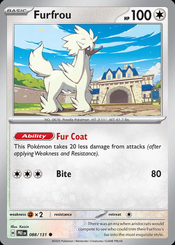 Image of Furfrou Prismatic Evolutions (PRE) #088