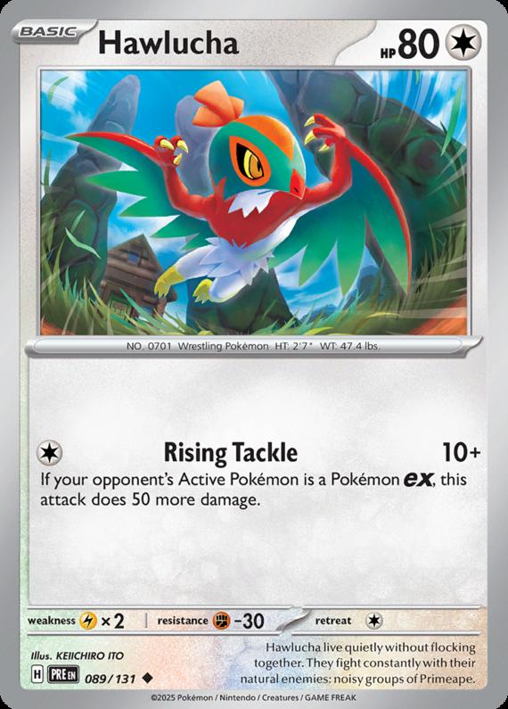 Image of Hawlucha Prismatic Evolutions (PRE) #089