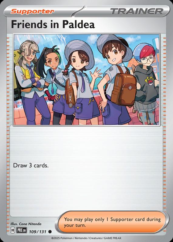 Image of Friends in Paldea Prismatic Evolutions (PRE) #109