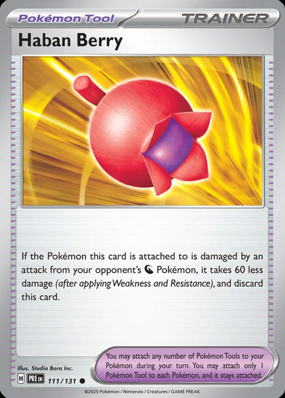 Image of Haban Berry Prismatic Evolutions (PRE) #111