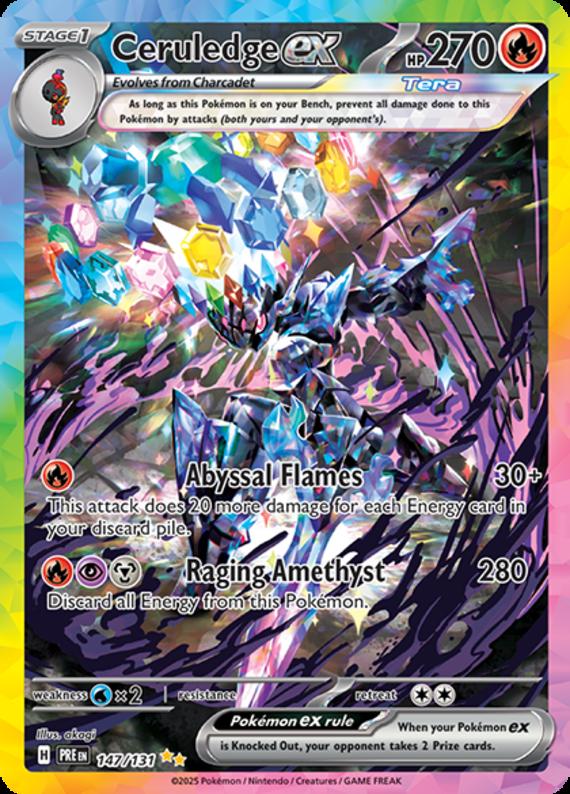 Image of Ceruledge ex Prismatic Evolutions (PRE) #147