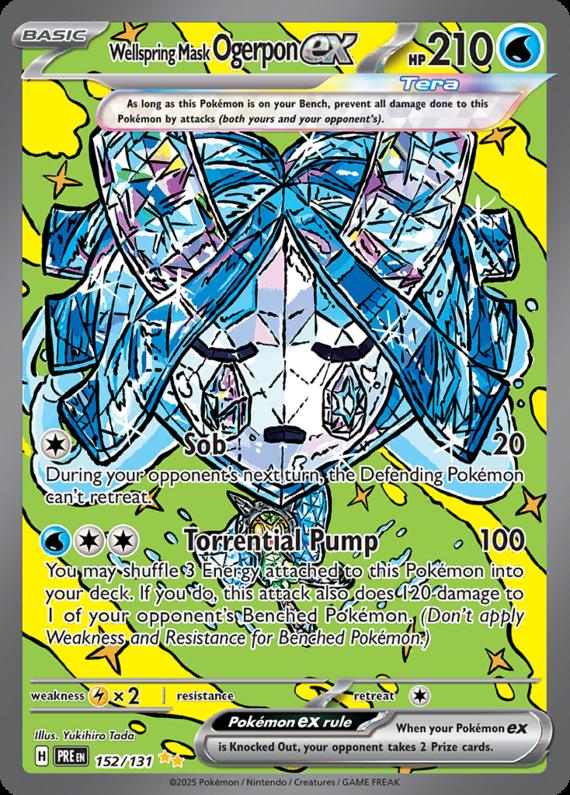 Image of Wellspring Mask Ogerpon ex Prismatic Evolutions (PRE) #152
