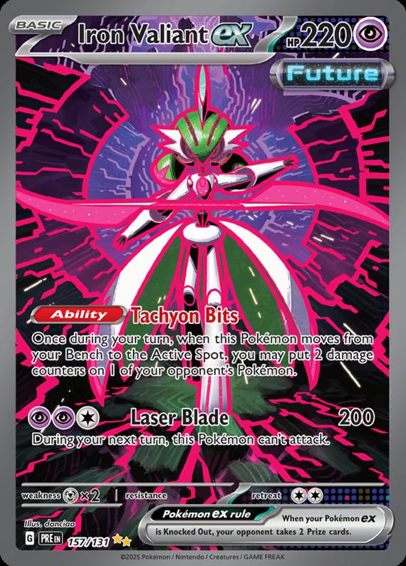 Image of Iron Valiant ex Prismatic Evolutions (PRE) #157