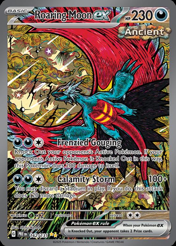 Image of Roaring Moon ex Prismatic Evolutions (PRE) #162