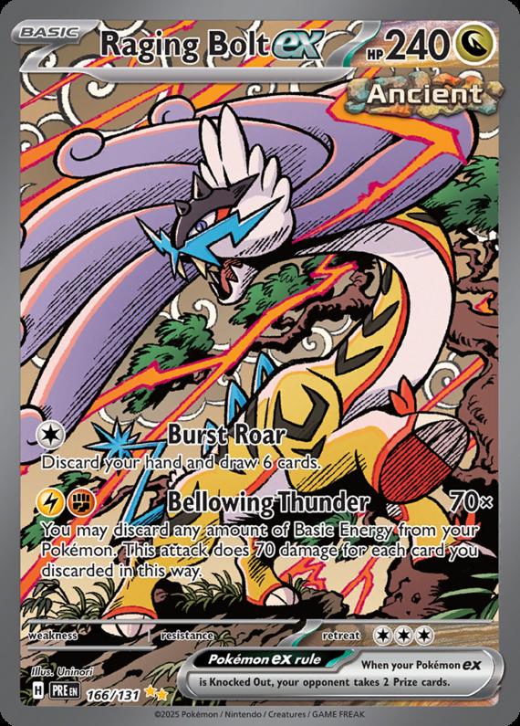 Image of Raging Bolt ex Prismatic Evolutions (PRE) #166