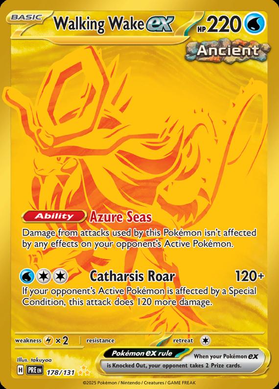 Image of Walking Wake ex Prismatic Evolutions (PRE) #178