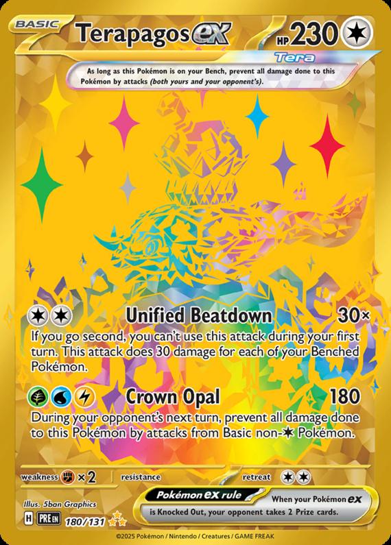 Image of Terapagos ex Prismatic Evolutions (PRE) #180