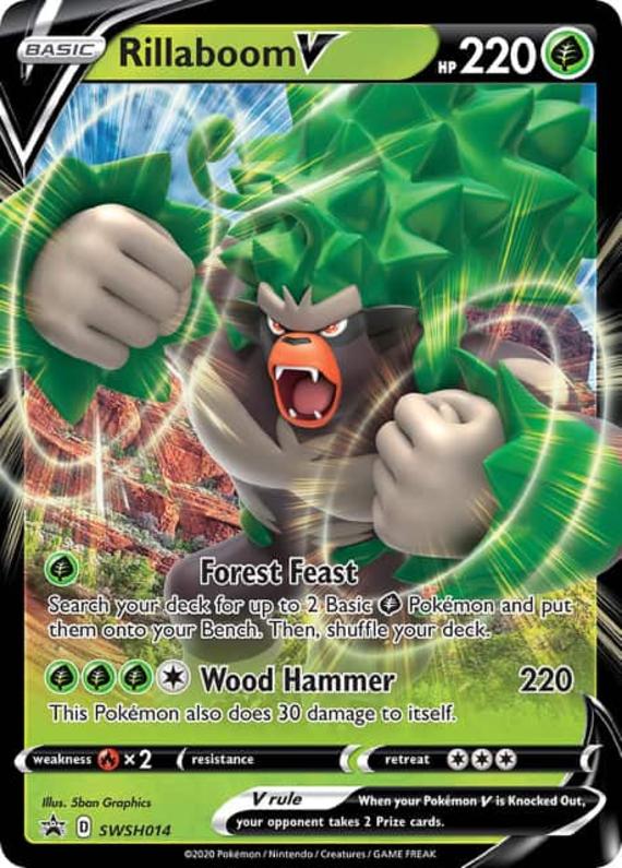 Image of Rillaboom V Sword and Shield Promos #SWSH014