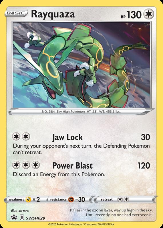 Image of Rayquaza Sword and Shield Promos #SWSH029