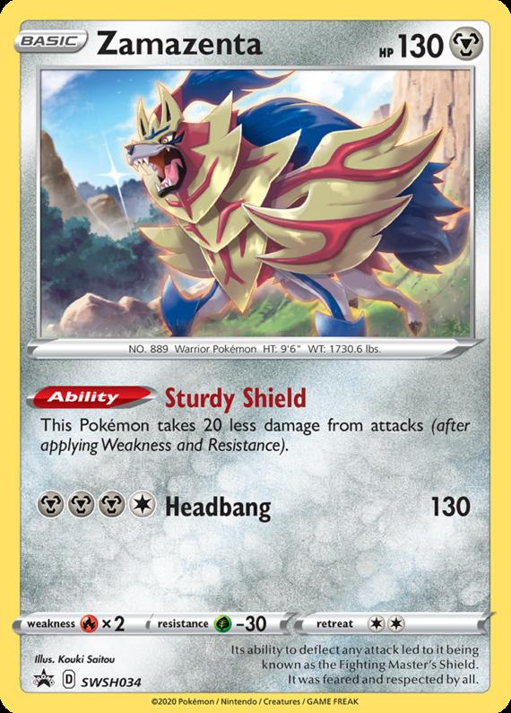 Image of Zamazenta Sword and Shield Promos #SWSH034
