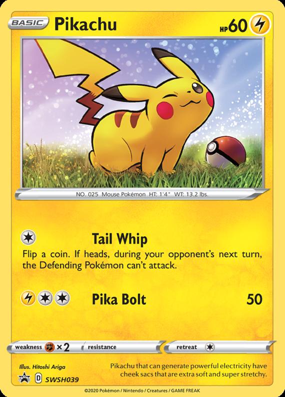Image of Pikachu Sword and Shield Promos #SWSH039