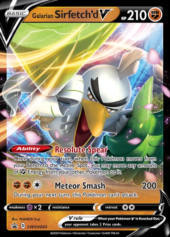 Image of Galarian Sirfetchd V Sword and Shield Promos #SWSH043