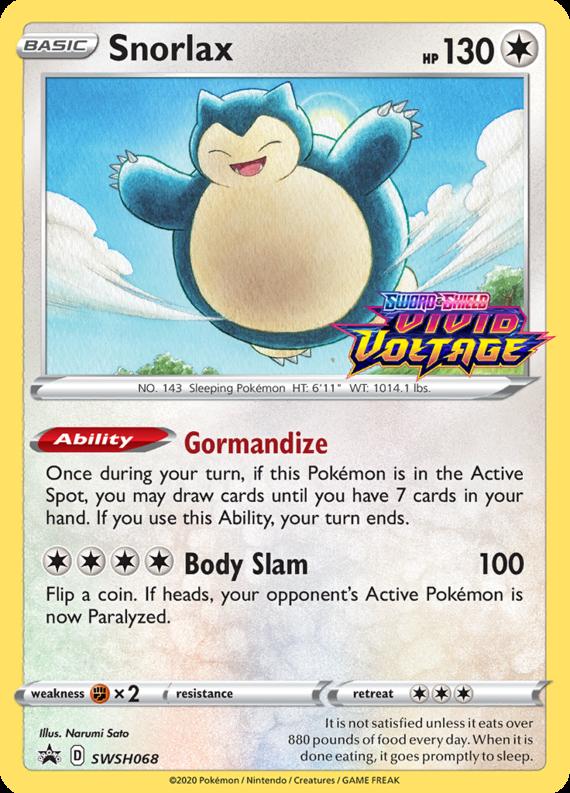 Image of Snorlax Sword and Shield Promos #SWSH068