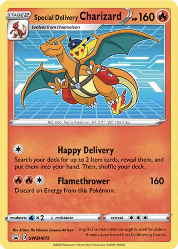 Image of Special Delivery Charizard Sword and Shield Promos #SWSH075