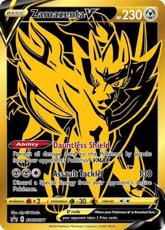 Image of Zamazenta V Sword and Shield Promos #SWSH077