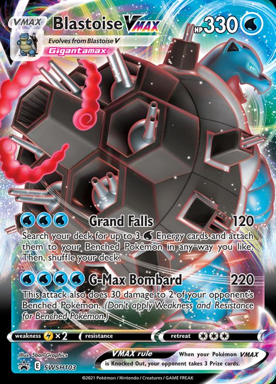 Image of Blastoise VMAX Sword and Shield Promos #SWSH103