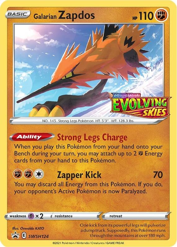 Image of Galarian Zapdos Sword and Shield Promos #SWSH124