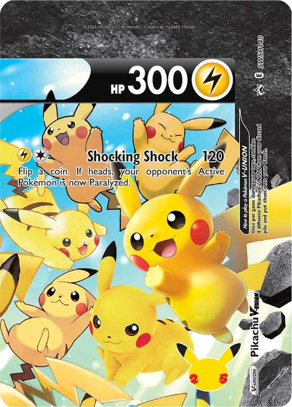 Image of Pikachu V-UNION Sword and Shield Promos #SWSH140