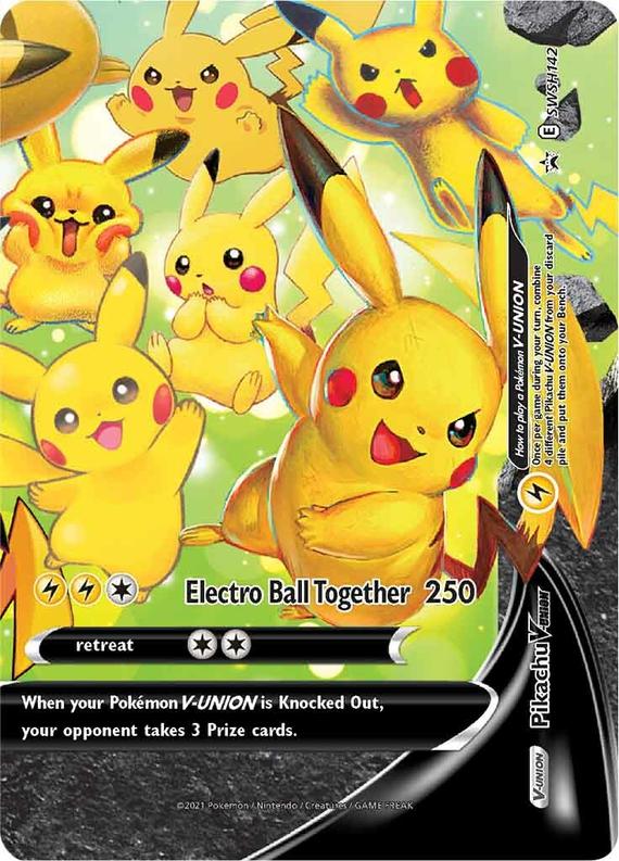 Image of Pikachu V-UNION Sword and Shield Promos #SWSH142
