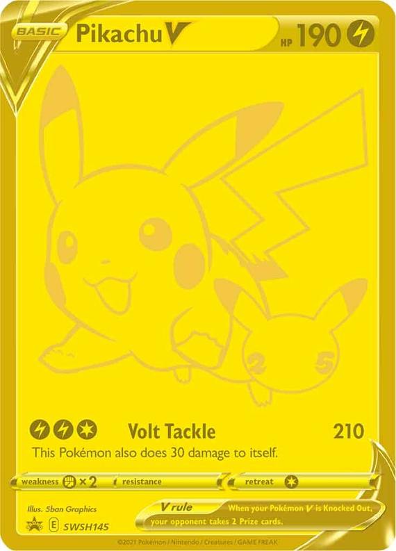 Image of Pikachu V Sword and Shield Promos #SWSH145
