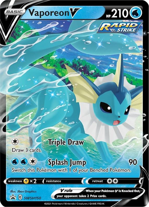 Image of Vaporeon V Sword and Shield Promos #SWSH150
