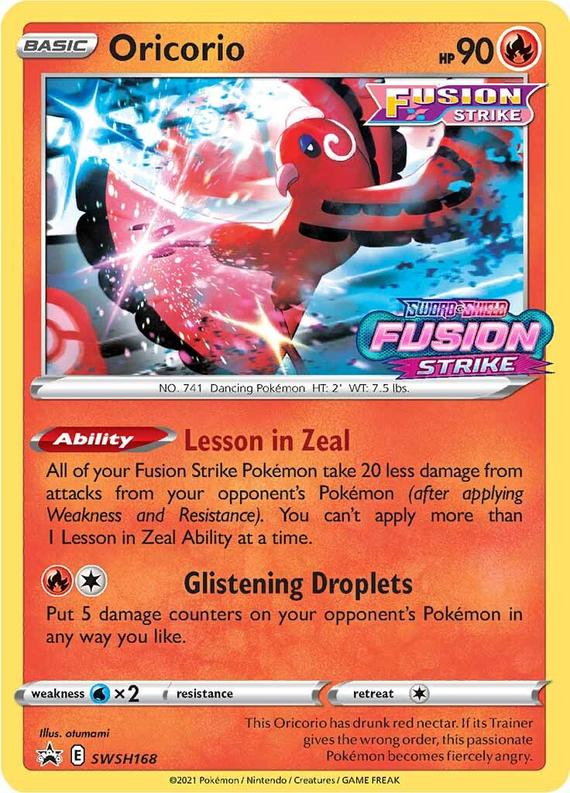 Image of Oricorio Sword and Shield Promos #SWSH168