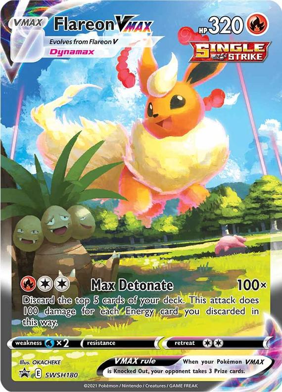 Image of Flareon VMAX Sword and Shield Promos #SWSH180