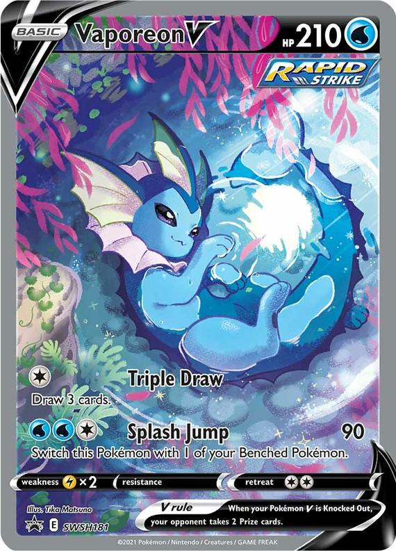 Image of Vaporeon V Sword and Shield Promos #SWSH181
