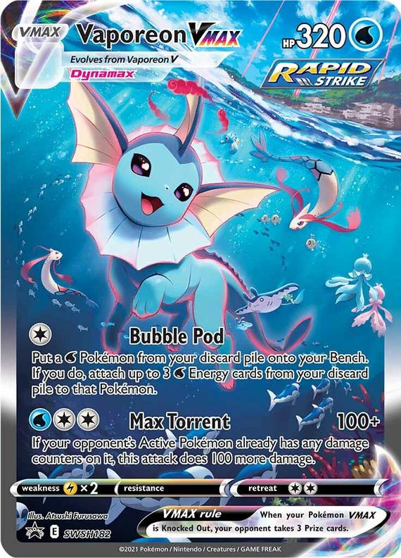 Image of Vaporeon VMAX Sword and Shield Promos #SWSH182