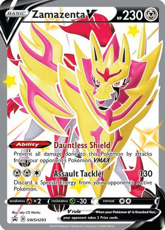 Image of Zamazenta V Sword and Shield Promos #SWSH293