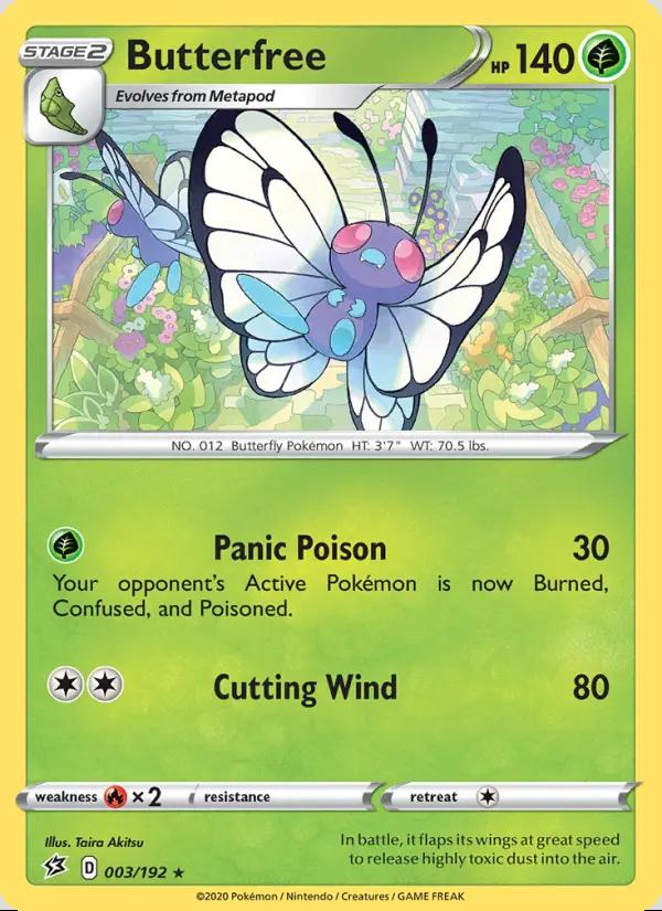 Image of Butterfree Rebel Clash (RCL) #003