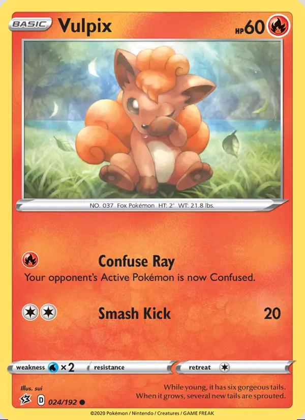 Image of Vulpix Rebel Clash (RCL) #024
