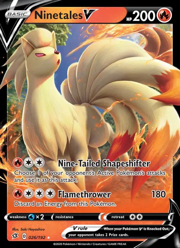 Image of Ninetales V Rebel Clash (RCL) #026