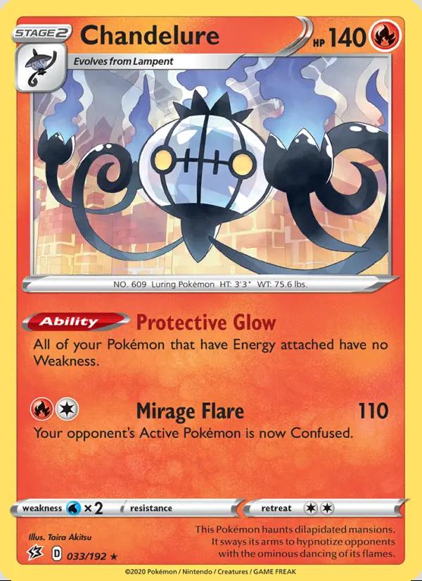 Image of Chandelure Rebel Clash (RCL) #033