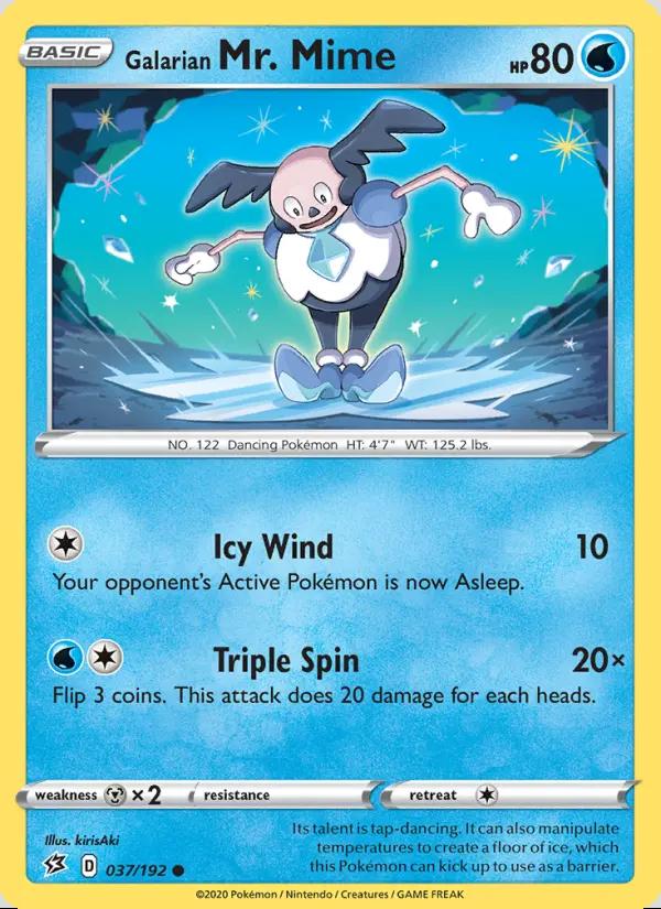 Image of Galarian Mr. Mime Rebel Clash (RCL) #037