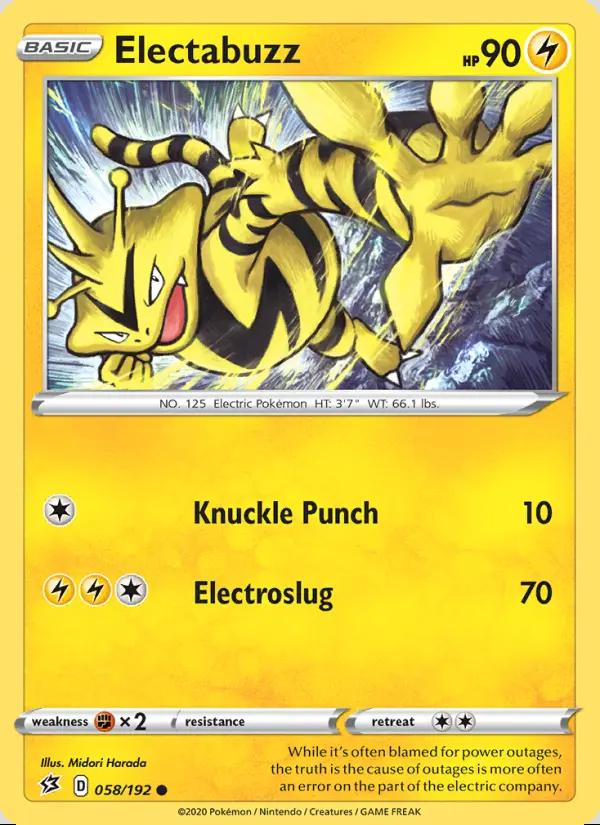 Image of Electabuzz Rebel Clash (RCL) #058