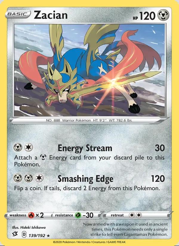 Image of Zacian Rebel Clash (RCL) #139