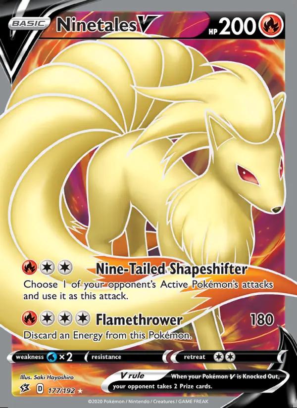 Image of Ninetales V Rebel Clash (RCL) #177